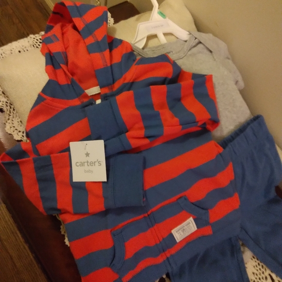 Carter's Other - 🔴3/$10🔴 Carter's 3pc boys 18 mo outfit, NWT